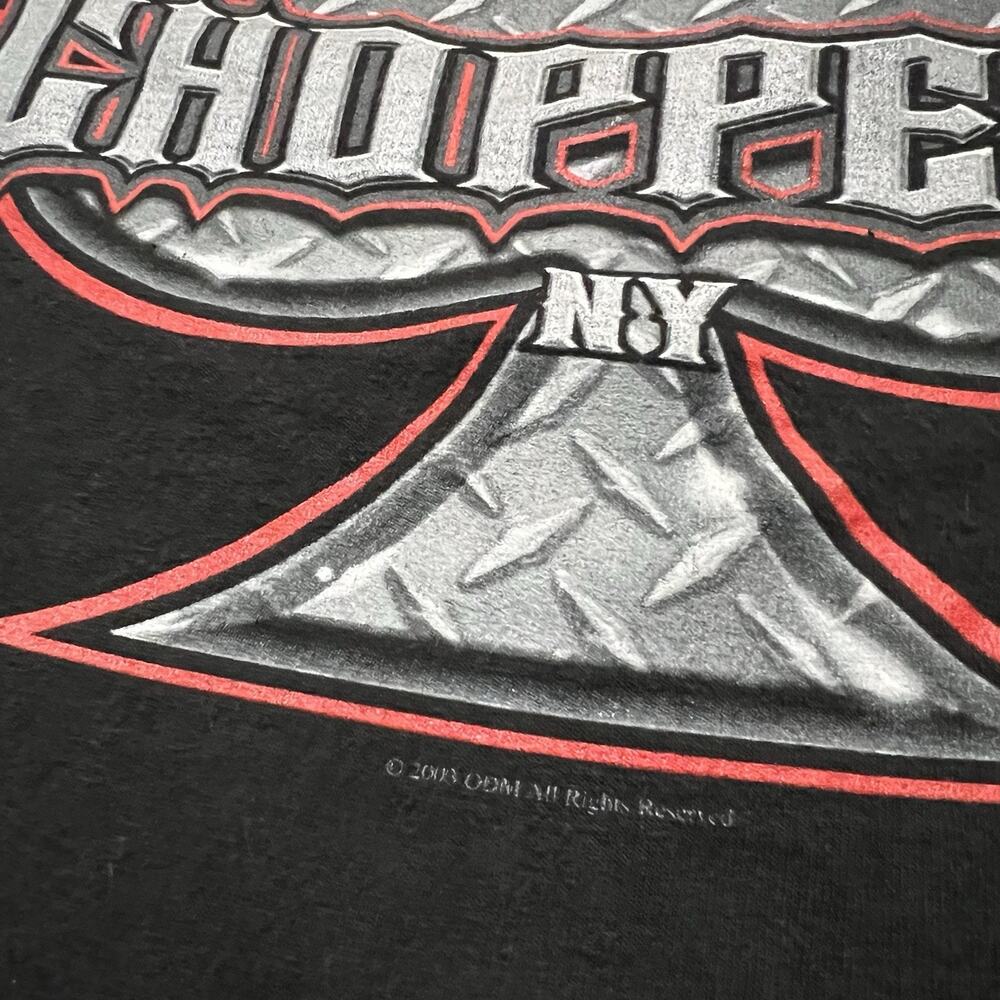 Vintage Orange County Choppers T Shirt Mens XL Biker OCC Black Double Sided Y2K - Picture 4 of 6